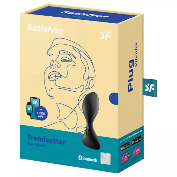 Satisfyer Trendsetter - sovelluksella ohjattava anaalivibraattori (musta)