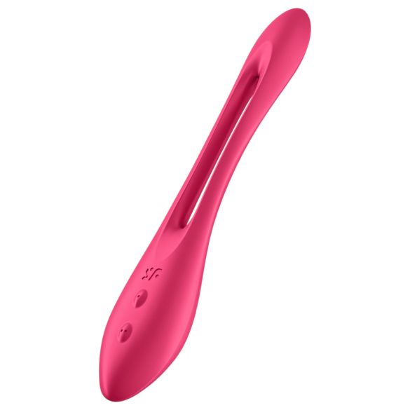 Satisfyer - parivibraattori - taipuisa, ladattava - punainen