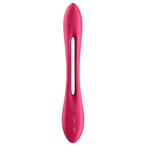 Satisfyer - parivibraattori - taipuisa, ladattava - punainen