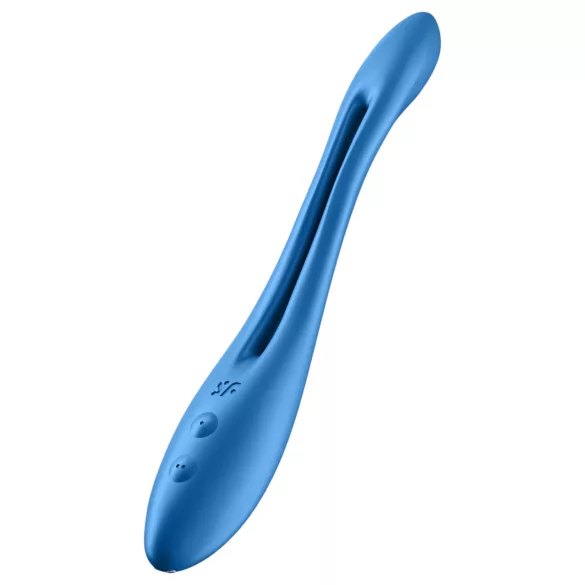 Satisfyer - parivibraattori - joustava, ladattava - sininen