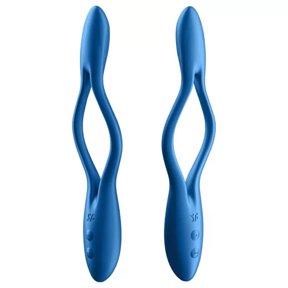 Satisfyer - parivibraattori - joustava, ladattava - sininen