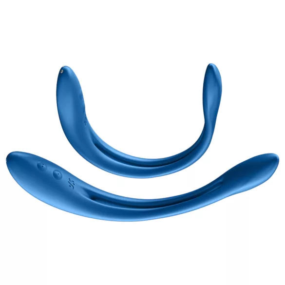 Satisfyer - parivibraattori - joustava, ladattava - sininen