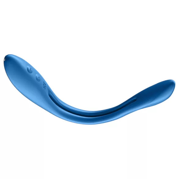 Satisfyer - parivibraattori - joustava, ladattava - sininen