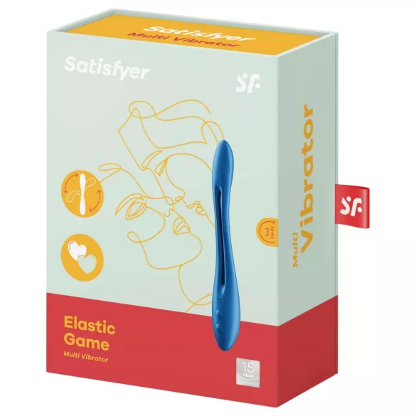 Satisfyer - parivibraattori - joustava, ladattava - sininen
