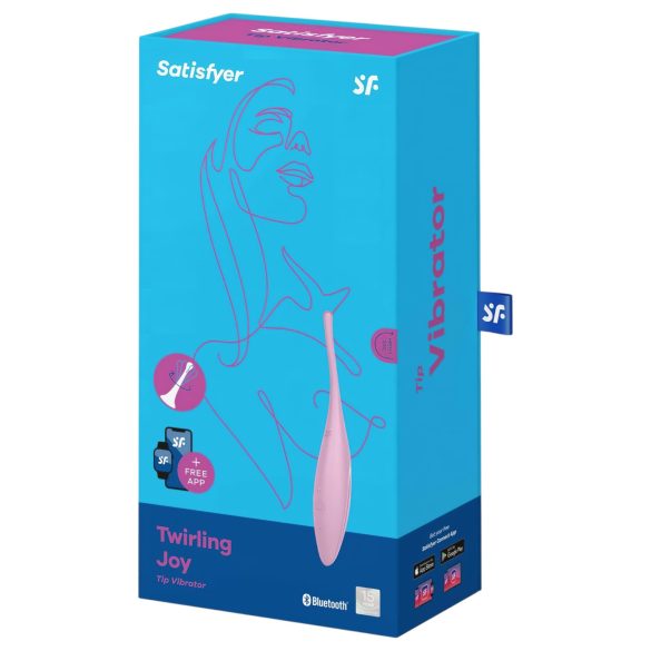 Satisfyer Twirling Joy - klitoriskiihotin - vesitiivis - pinkki