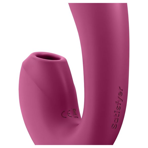 Satisfyer Sunray - ladattava klitoriskiihotin ja vibraattori - punainen