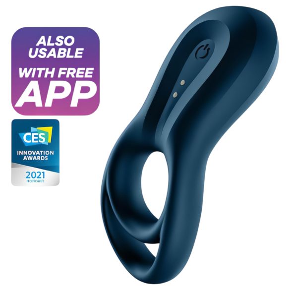 Satisfyer Epic Duo - Älykäs värisevä penisrengas (musta)