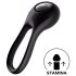 Satisfyer Majestic Duo - ladattava, vedenkestävä penisrengas (musta)