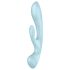 Satisfyer Triple Oh - ladattava, varrellinen klitoriskiihotin (sininen)