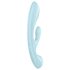 Satisfyer Triple Oh - ladattava, varrellinen klitoriskiihotin (sininen)