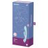 Satisfyer Triple Oh - ladattava, varrellinen klitoriskiihotin (sininen)