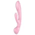 Satisfyer Triple Oh - ladattava klitoriskiihotin vibraattori varrella - pinkki