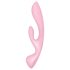 Satisfyer Triple Oh - ladattava, joka pisteen vibraattori (vaaleanpunainen)