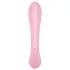 Satisfyer Triple Oh - ladattava klitoriskiihotin vibraattori varrella - pinkki