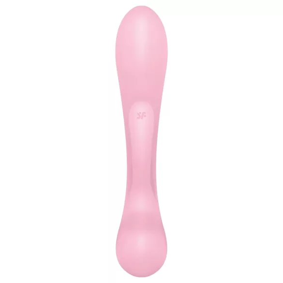 Satisfyer Triple Oh - ladattava klitoriskiihotin vibraattori varrella - pinkki