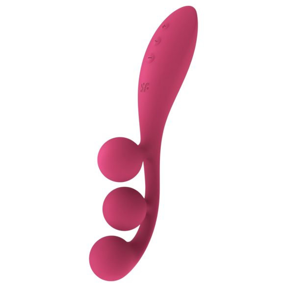 Satisfyer Tri Ball 1 - ladattava monitoimivibraattori (punainen)