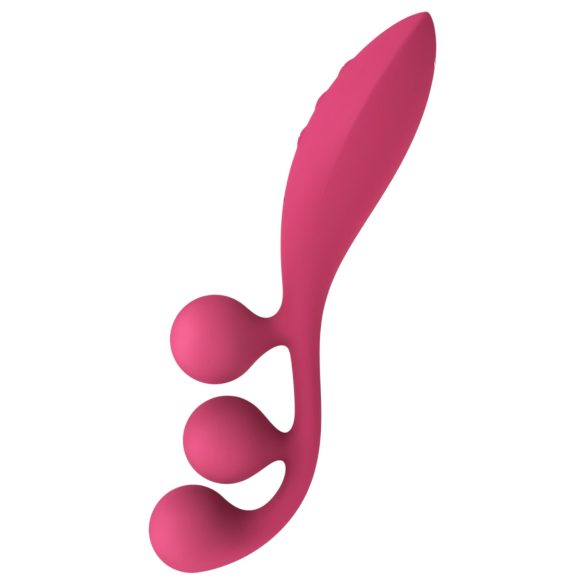 Satisfyer Tri Ball 1 - ladattava monitoimivibraattori (punainen)