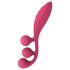 Satisfyer Tri Ball 1 - ladattava monitoimivibraattori (punainen)