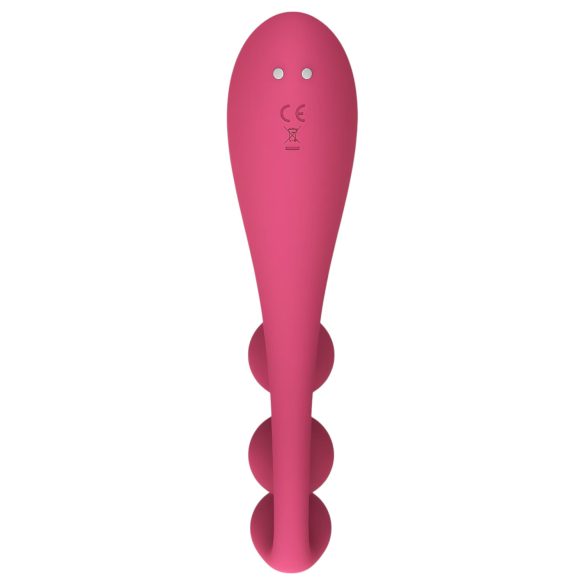 Satisfyer Tri Ball 1 - ladattava monitoimivibraattori (punainen)