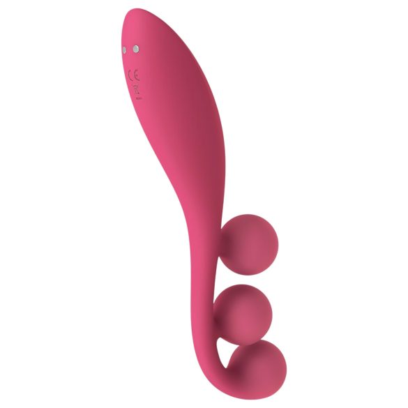 Satisfyer Tri Ball 1 - ladattava monitoimivibraattori (punainen)