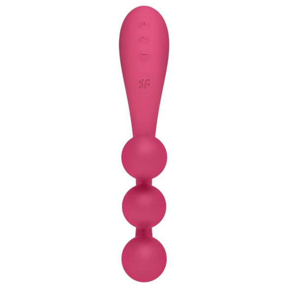 Satisfyer Tri Ball 1 - ladattava monitoimivibraattori (punainen)