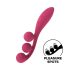 Satisfyer Tri Ball 1 - ladattava monitoimivibraattori (punainen)