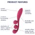 Satisfyer Tri Ball 1 - ladattava monitoimivibraattori (punainen)