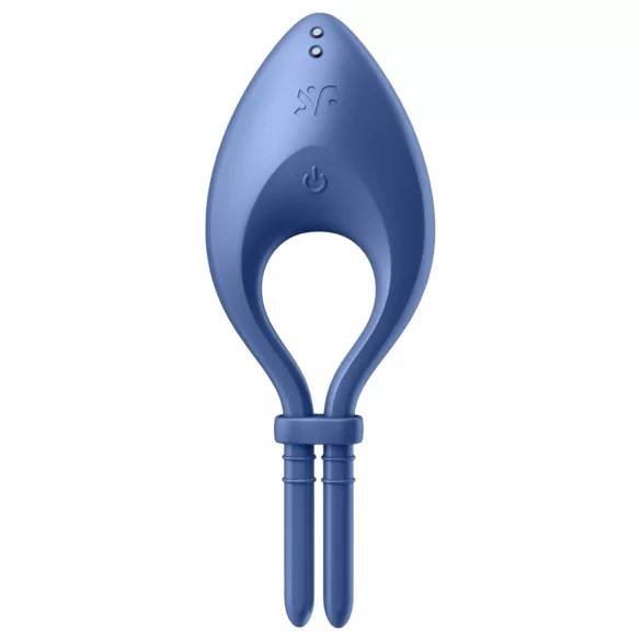 Satisfyer Bullseye - vibraatiopenisrengas - älyohjaus - sininen