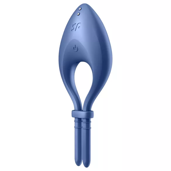 Satisfyer Bullseye - vibraatiopenisrengas - älyohjaus - sininen