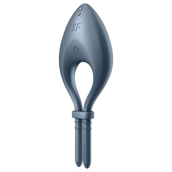 Satisfyer Bullseye - älykäs harmaa penisrengas
