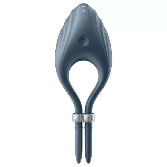 Satisfyer Duelist - vibraattoripenisrengas ladattava - harmaa
