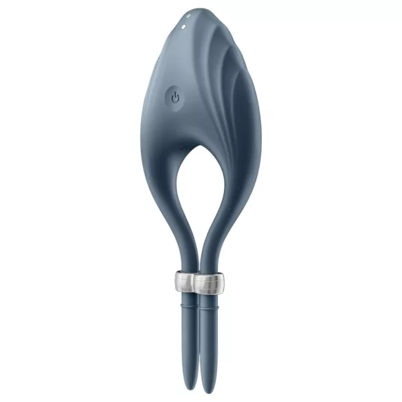 Satisfyer Duelist - vibraattoripenisrengas ladattava - harmaa