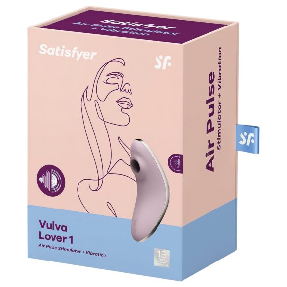 Satisfyer Vulva Lover 1 - klitoriskiihotin paineaalloilla - violetti
