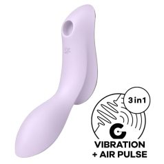   Satisfyer Curvy Trinity 2 - klitoriskiihotin ja vibraattori - lila