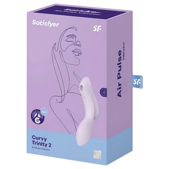 Satisfyer Curvy Trinity 2 - klitoriskiihotin ja vibraattori - lila