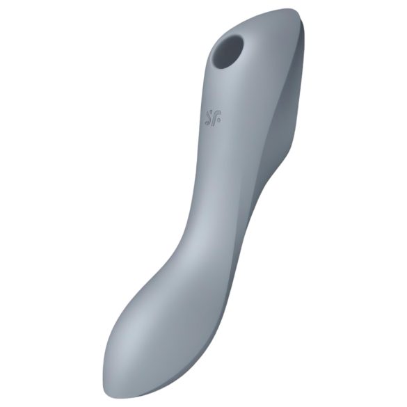 Satisfyer Curvy Trinity 3 - ilma-aaltoinen 2-in-1 vibraattori (harmaa)