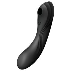   Satisfyer Curvy Trinity 4 - Ilma-aaltoinen 2in1 vibraattori (musta)