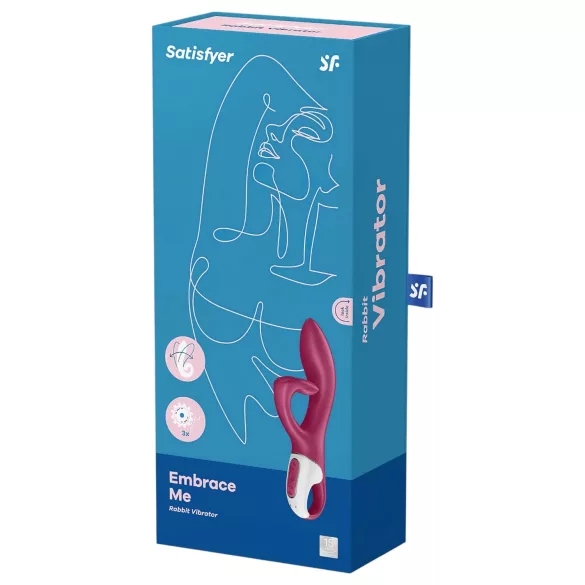 Satisfyer Embrace Me - ladattava klitoriskiihotin varrella - punainen