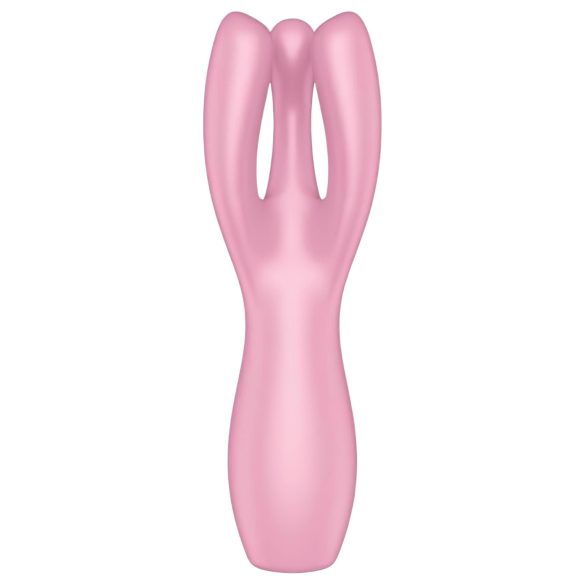 Satisfyer Threesome 3 - Ladattava klitorisvibraattori (pinkki)