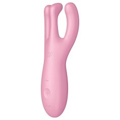   Satisfyer Threesome 4 - klitoriskiihotin vibraattori - pinkki