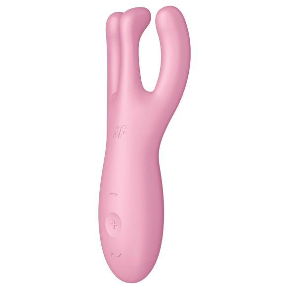 Satisfyer Threesome 4 - älykäs klitorisstimulaattori (pinkki)