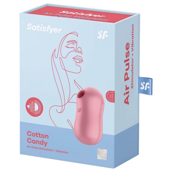 Satisfyer Cotton Candy - ilmapulsseja klitorikseen (koralli)