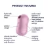 Satisfyer Cotton Candy - klitoriskiihotin - ladattava - lila