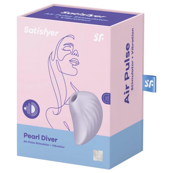 Satisfyer Pearl Diver - klitoriskiihotin alipaineella - violetti
