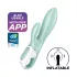 Satisfyer Air Pump Bunny 5 - Sovelluksella ohjattava pumpattava vibraattori (minttu)