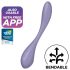 Satisfyer - G-piste vibraattori - taipuisa, Bluetooth, violetti
