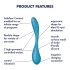 Satisfyer G-spot Flex 5 - älykäs G-pisteen vibraattori (vihreä)