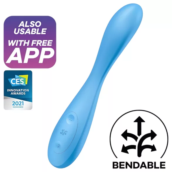 Satisfyer G-spot Flex 4 - Sovelluksella ohjattava G-pistevibraattori (turkoosi)
