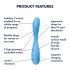 Satisfyer G-spot Flex 4 - Älykäs G-pistevibraattori (turkoosi)