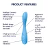 Satisfyer G-spot Flex 4 - Sovelluksella ohjattava G-pistevibraattori (turkoosi)